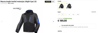 Macna Angle textiel motorjas (Night Eye) voor €189 bij Tenkateshop