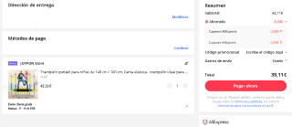 Trampolín para niños de 140 cm / 160 cm, Cama elástica por 39,11€