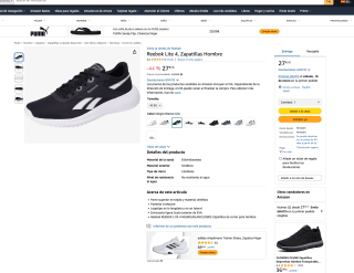 Zapatillas Reebok Lite 4 Hombre por solo 27,92€