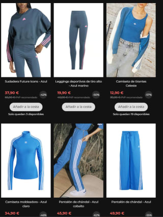 Ofertas hasta 70% + 10€ EXTRA en tus compras Adidas calzado y ropa