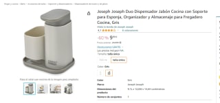 Dispensador Jabón con Soporte para Esponja Joseph Duo por 9.99€