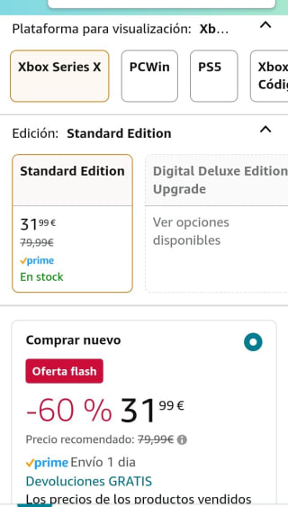 Dead Space Xbox Series X por 31,99€.