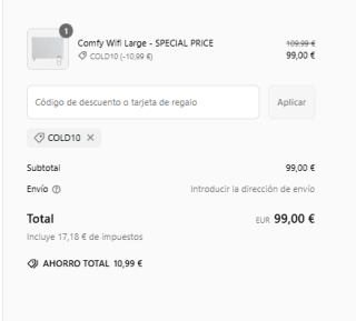 Mellerware Emisor Térmico Comfy! 2000W WIFI por 99€