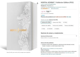 Mortal Kombat 1 Kollectors Edition PS5 por 151,48€