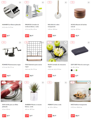 Recopilación productos al 70% tienda CASA (desde 0,75€)