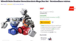 Silverlit - Robo Kombat Mega Twin Pack voor €14,85 bij Bol.com
