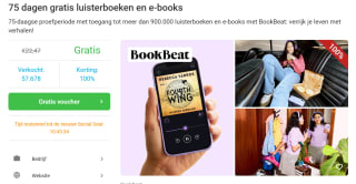 75 dagen gratis luisterboeken via BookBeat via Social Deal