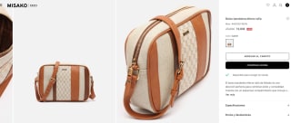 Bolso bandolera efecto rafia por 13€