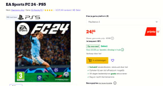 EA Sports FC 24, PS4 & PS5 voor €24,95 bij Bol.com