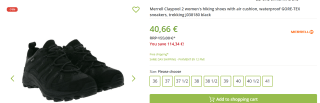 Merrell Wandelschoenen "Claypool 2" zwart voor €40,66 bij Outlet46