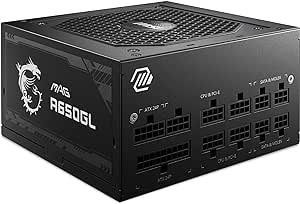 Fuente Alimentación MSI MAG A650GL 650W 80 Plus Gold Modular por 47€
