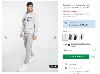 Hasta 70% + 50% EXTRA descuento en tu compra en ASOS
