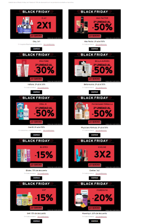 Recopilación Black Friday en Arenal todas las promociones