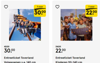 Toegangstickets Toverland vanaf €22 via Etos