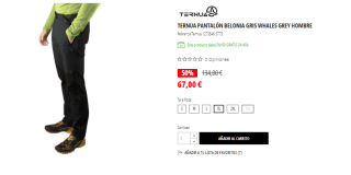 Pantalón técnico Ternua Belonia de montaña y trekking de Hombre por 67€