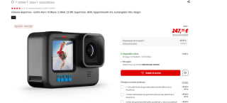 GoPro HERO10 Black Cámara de acción por 247,11€ por 247,11€
