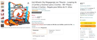 Hot Wheels City Megagaraje con Tiburón por 65,99€