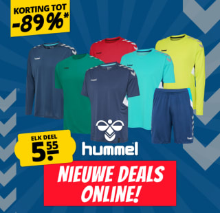 Diverse Hummel shirts en shorts voor €5,55 bij Sportkorting