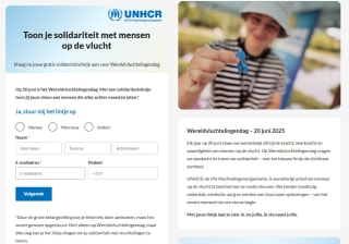 Gratis solidariteitslintje voor Wereldvluchtelingendag van UNHCR
