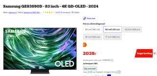 Samsung QE83S90D - 83 inch - 4K QD-OLED - 2024 voor €2.039 bij Bol