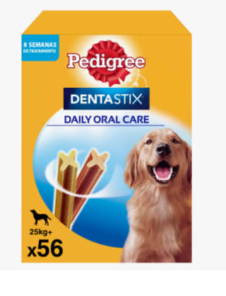 Pack 56 unidades de Pedigree Dentastix Snack Dental para la Higiene Oral de Perros Grandes por 7.7€