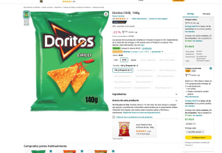 10 Doritos Chilli por tan solo 9,23€ La unidad por 0,92€ en Amazon