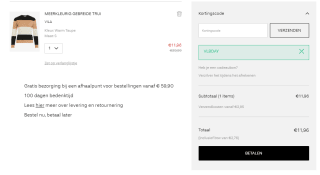 20% extra korting op alles (ook Sale!) bij VILA