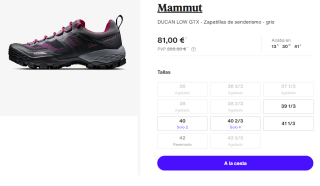 Zapatillas de senderismo Mammut Ducan Low Gore-Tex para Mujer por 81€