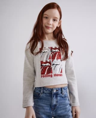Kids El Corte Inglés Sudadera Rolling Stone para niña por 5,99€.