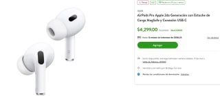 AirPods Pro 2da Gen con Estuche por $3,899 en Bodega Aurrera