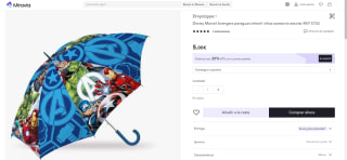 Recopilación de paraguas infantiles por 6,50€ dos unidades