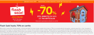 Flash Sale - hasta 70% dto