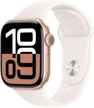 Apple Watch Series 10 - Wifi - 42mm Zwart & Rose Gold voor €375 bij Amazon