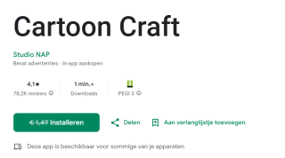 Cartoon Craft voor Android gratis