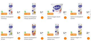 Optimel Kwark nu 1+1 gratis bij AH