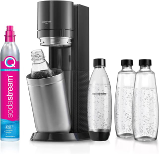 SodaStream Sodamaker Duo met CO2-cilinder, 2x 1L glazen fles en 2x 1L kunststof fles, voor €109,99 bij Amazon