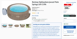 Bestway Palm Springs Lay-Z spa voor €299 bij Lidl