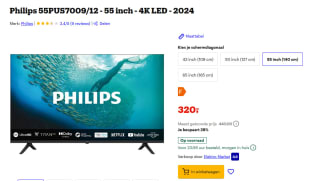 PHILIPS 55PUS7009 - 55 inch - 4K UHD voor €320 bij Bol