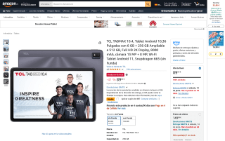 TCL TABMax 10.4 tablet android 11 por 49€