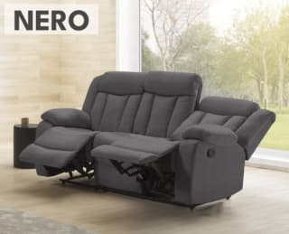Sofa 3 plazas reclinable Nero por 539,99