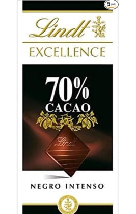 Pack 5 LINDT EXCELLENCE Chocolate negro 70% cacao tableta 100 g por 8.4€