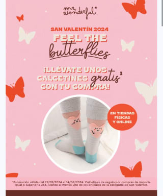 Regalo de calcetines por compra +25€