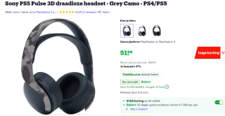 Sony Pulse 3D Grey Camo Wireless Headset voor €51,99 bij Bol.com