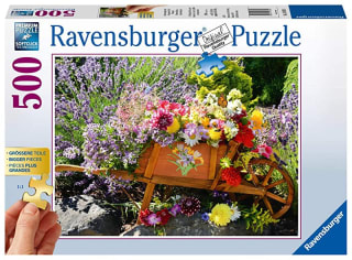 Puzzle marca Ravensburger Composición Floral, de 500 piezas por 2,99€