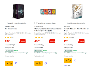 Tot 50% korting op diverse boekenbox-sets bij Bol