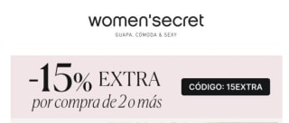 15% descuento por la compra de 2 o + productos