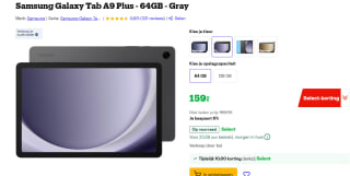 Samsung Galaxy Tab A9+ (Wi-Fi, 11.0") 4GB RAM voor €159 met Bol select.