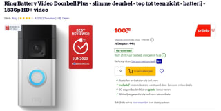 Ring Video Doorbell 3 Plus Zilver/Zwart voor €100,75 bij Bol.com