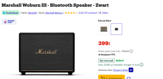 Marshall Woburn III Zwart voor €399 bij Bol