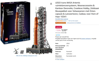 LEGO Icons NASA Artemis Space Launch System 10341 voor €220,99 bij Amazon
